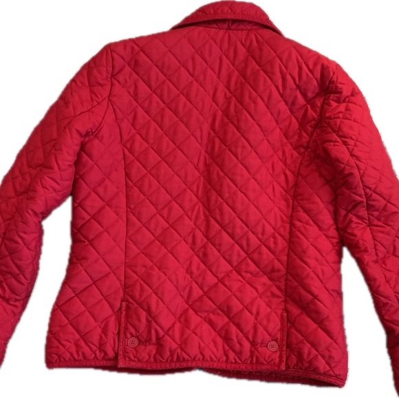 Chaps Red Jacket with Diamond Quilting - Picture 6 of 7